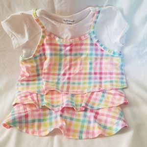 Multi color plaid Tshirt 3T